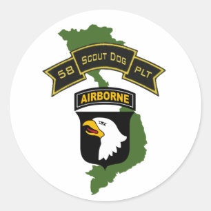 Stickers 101ID du 58e Peloton de chiens scout