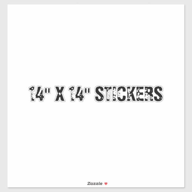 STICKERS 14 X 14" (Feuille)