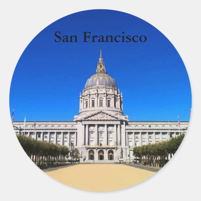 Stickers #1 de l'Hôtel de Ville de San Francisco (Devant)
