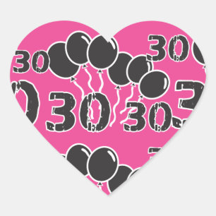 Stickers 30e anniversaire ROSE NOIR