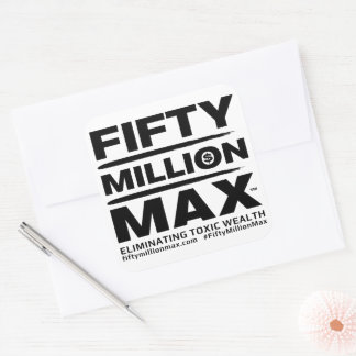 Stickers 50 Million Max™ Text Logo 3" (6)
