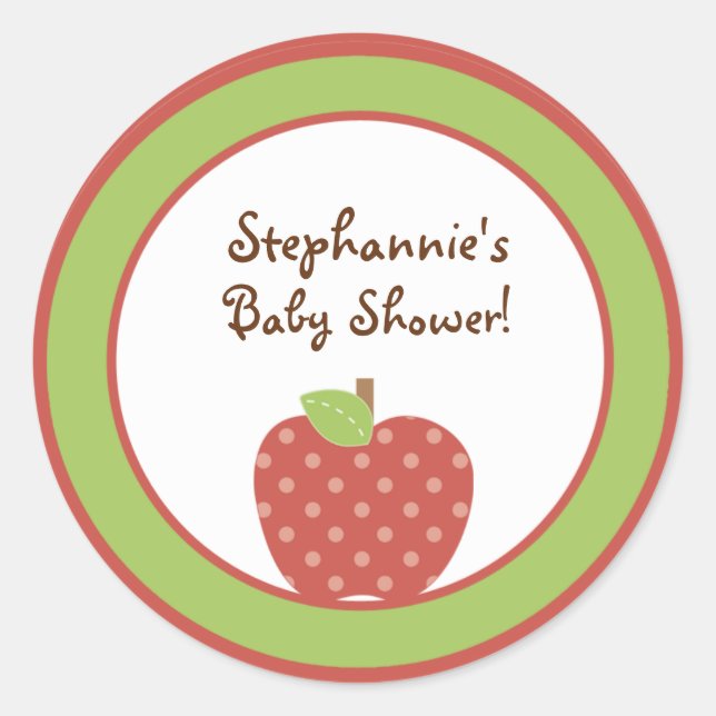 Stickers 6 - 3" Favoriser Rouge Grange Pomme (Devant)