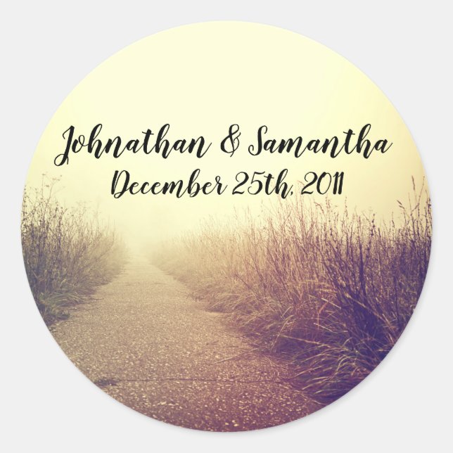 Stickers 6 - 3 pouces Favoriser Sunrise Pathway Pa (Devant)