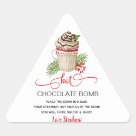 Stickers à base de chocolat chaud de Noël