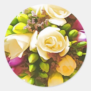 Stickers à enveloppe florale Bouquet