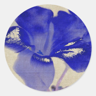 Stickers à fleurs bleues