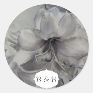STICKERS À FLEURS DE COULEUR D'EAU AMARYLLIS