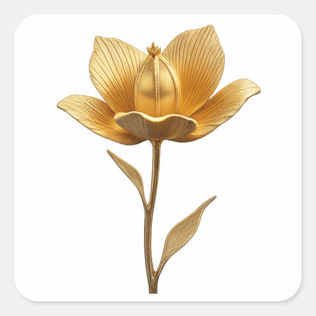 Stickers à fleurs dorées (Devant)