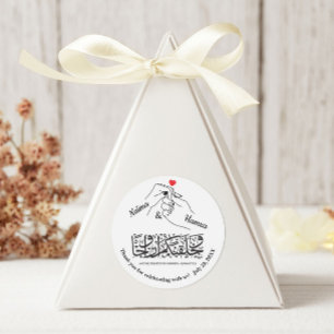 Stickers à main de coeur rouge - 3 pouces