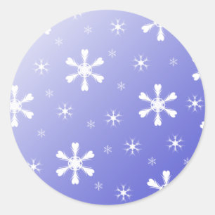 Stickers à neige bleue