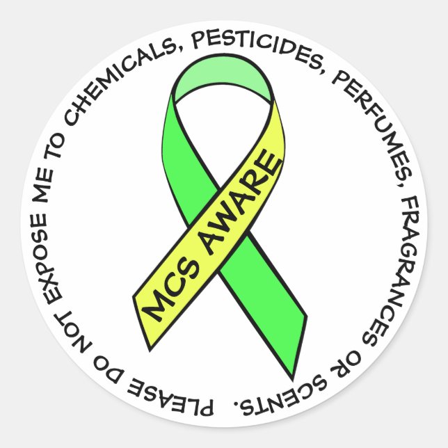 Stickers à plusieurs désordres de sensibilité chim (Devant)