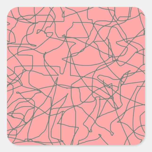Stickers Abstraits modernes des années 50 (Devant)