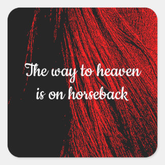 Stickers Abstraits Red Horse Mane