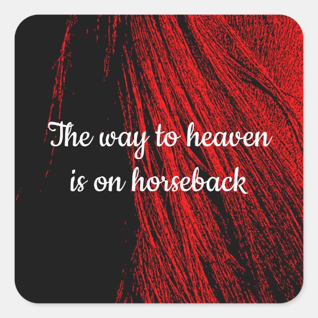 Stickers Abstraits Red Horse Mane (Devant)