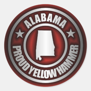 Stickers "Acier de l'Alabama" (Rouge)