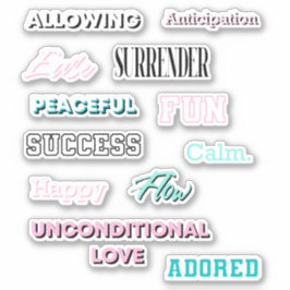 Stickers Affirmation des années 90