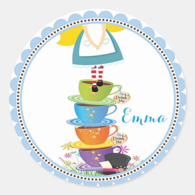 Stickers Alice au pays des merveilles (Devant)