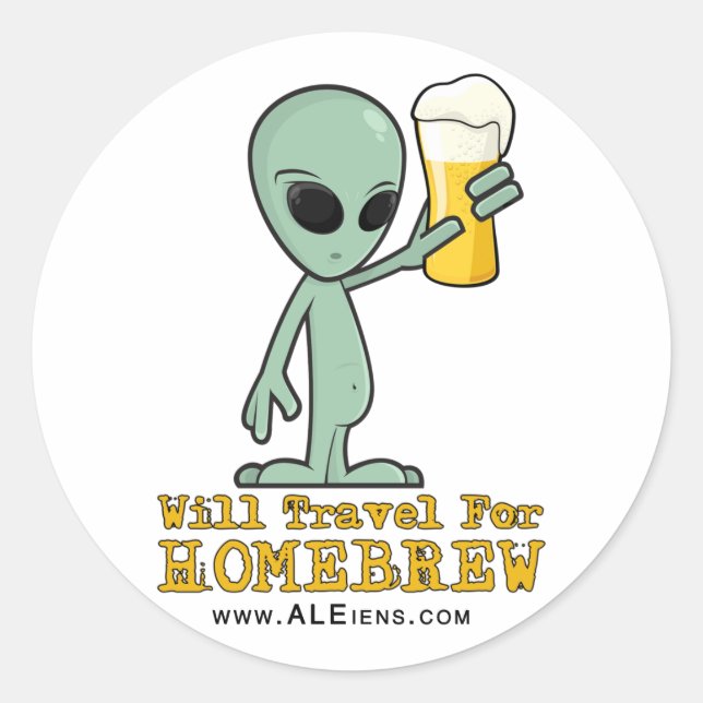 Stickers ALIENS Rond (Devant)