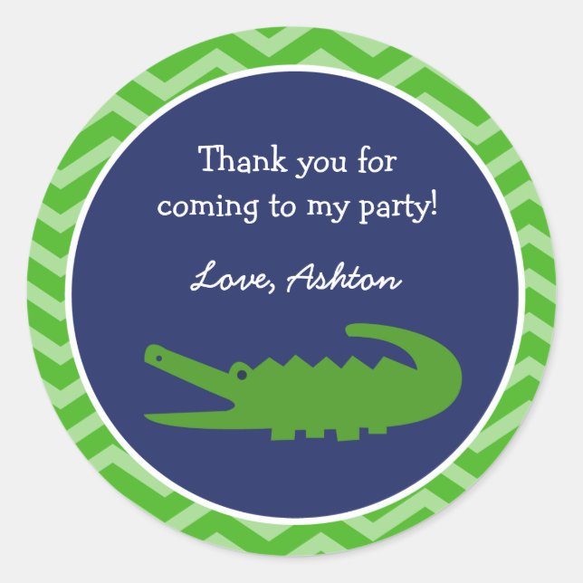Stickers Alligator Favoriser (Devant)