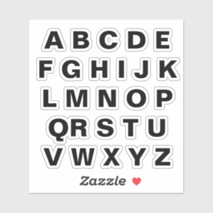 Stickers Alphabet à une seule tige