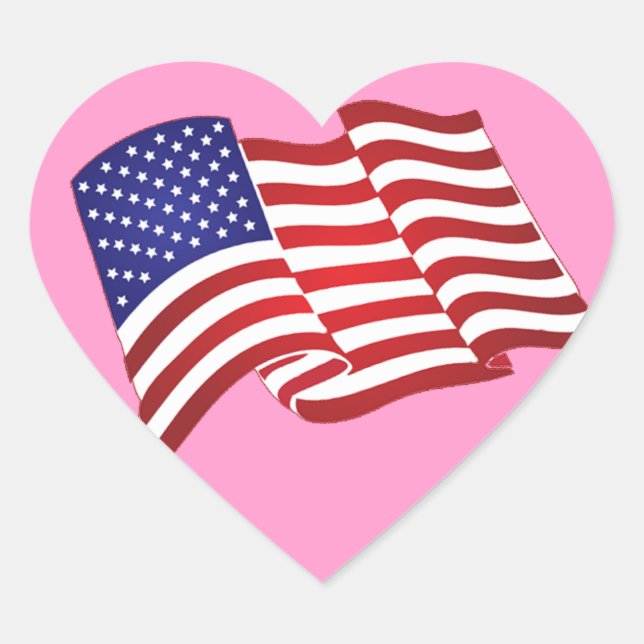 Stickers américains à agiter le drapeau (Devant)