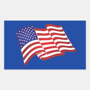Stickers américains à agiter le drapeau