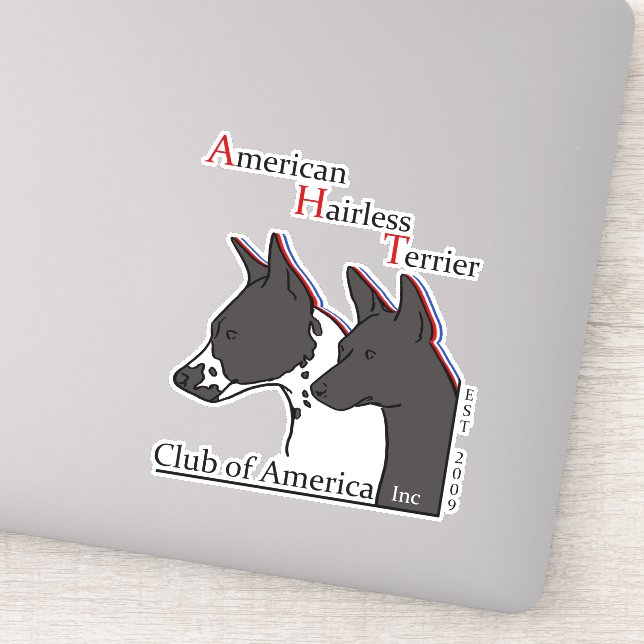 Stickers American Hairless Terrier Club of America (Détail)