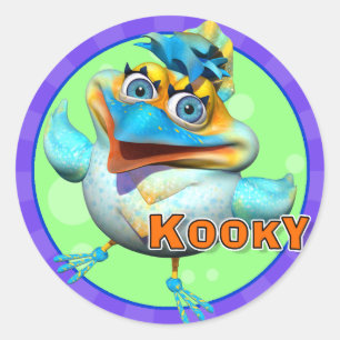 Stickers amusants Kooky Bird