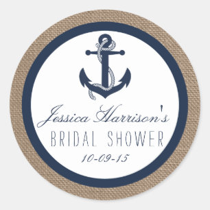 Stickers Ancre marine bleu marine