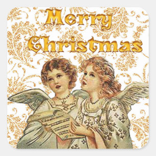 Stickers Ange de Noël pour sceller vos enveloppes