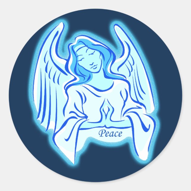 Stickers Angel Bleu De Paix (Devant)