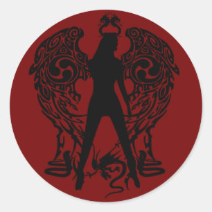 Stickers Angel Serpent