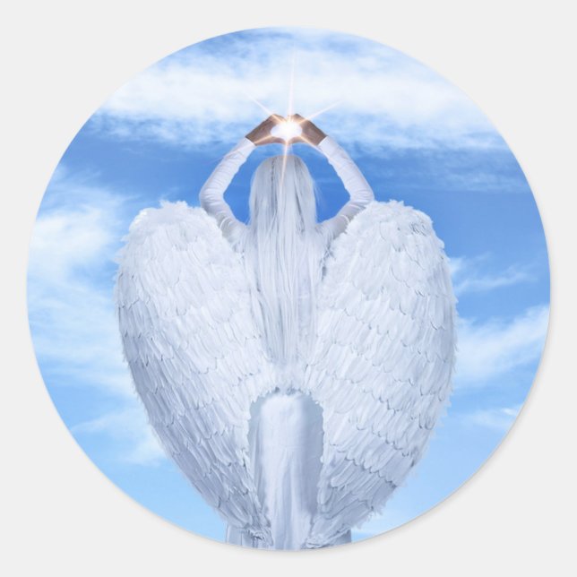 Stickers Angel Wings Blue Sky (Devant)