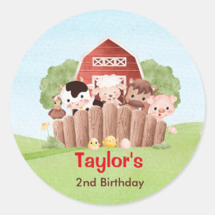 Stickers animaux de ferme - Fête d'anniversaire ga