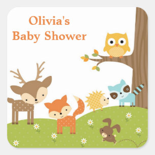 Stickers animaux en bois mignons
