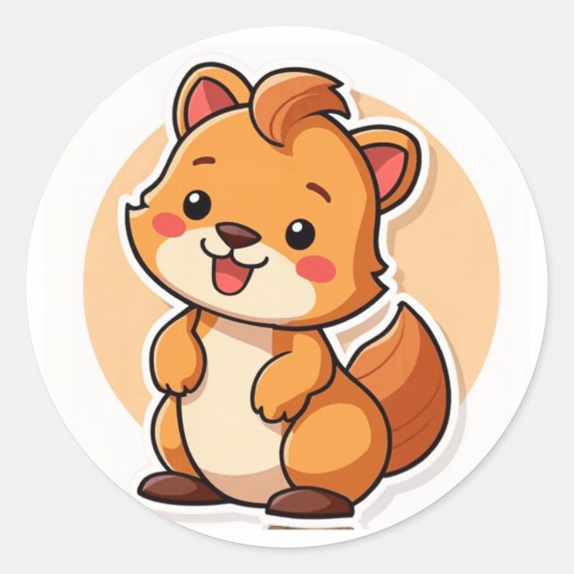 Stickers animaux mignons (Devant)