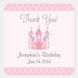 Stickers Anniversaire du Château Princess (rose)