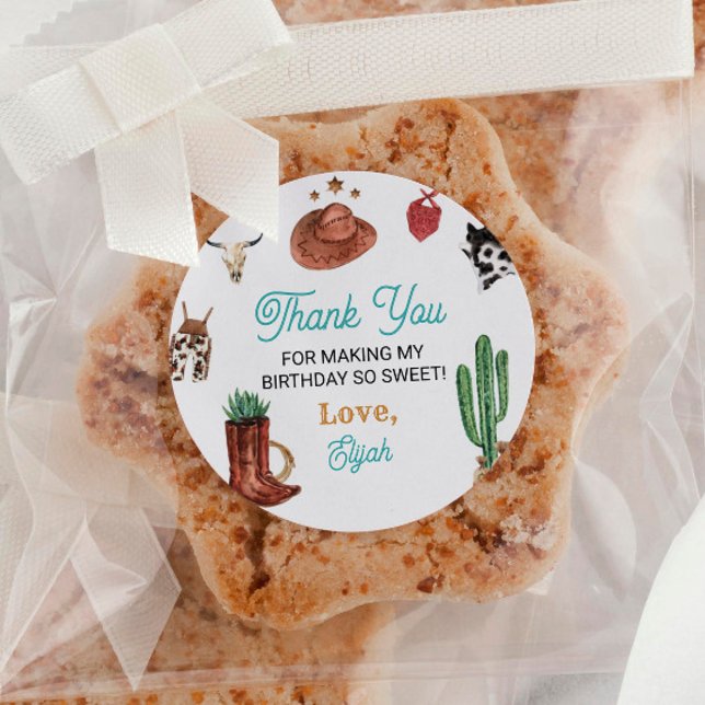 Stickers Anniversaire Étiquette du premier Rodeo C (Créateur téléchargé)