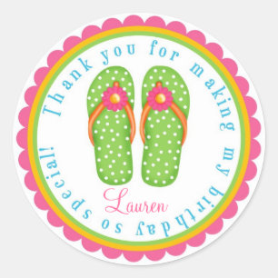 Stickers Anniversaire Flip Flop