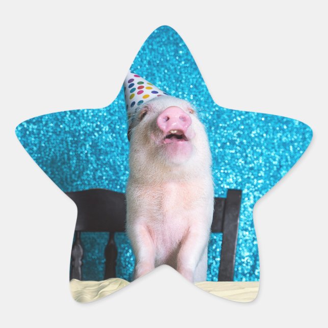 Stickers Anniversaire Piggy ! (Devant)