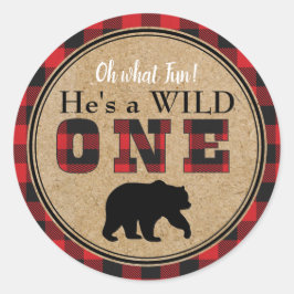 Stickers Anniversaire Plaid Buffalo
