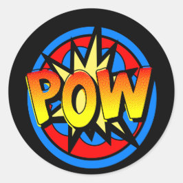 Stickers Anniversaire Pow Pop Art Superpower