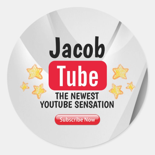 Stickers Anniversaire Tube Party (Devant)