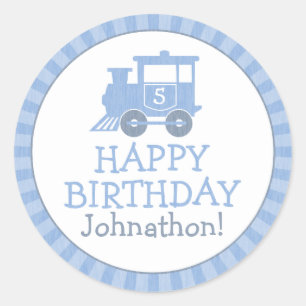 Stickers Anniversaires de enfants de train personn