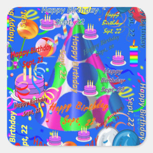 Stickers Anniversaires de enfants du 22 septembre