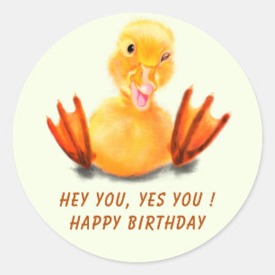 Stickers Anniversaires de enfants Ducki heureux -