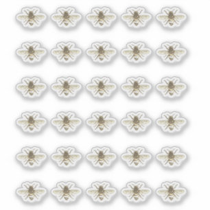 Stickers apiculteur d'abeilles stylisées