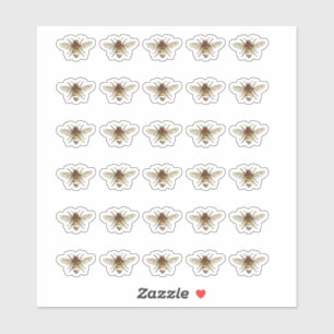 Stickers apiculteur d'abeilles stylisées