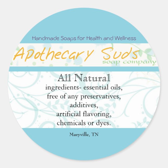 Stickers Apothecary Suds II (Devant)