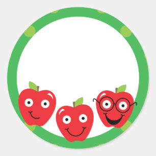 Stickers Apple School